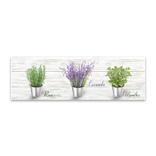 Immagine su tela, 27 x 75 cm Herbs Shabby - Styler