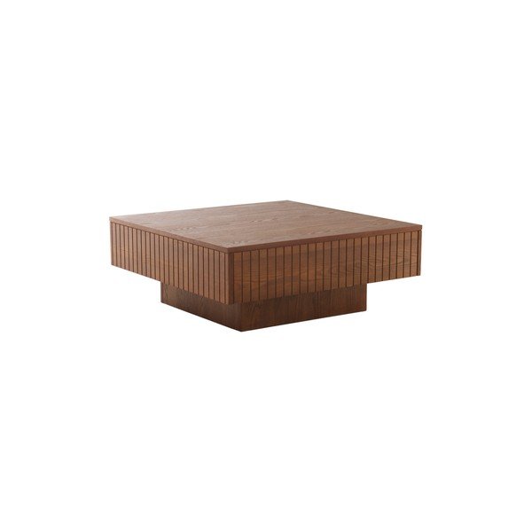Tavolino da salotto marrone scuro in MDF 90x90 cm Furuvik – Jotex-image-2