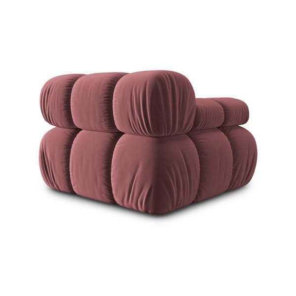 Modulo divano in velluto rosa (angolo sinistro) Bellis - Micadoni Home-image-4