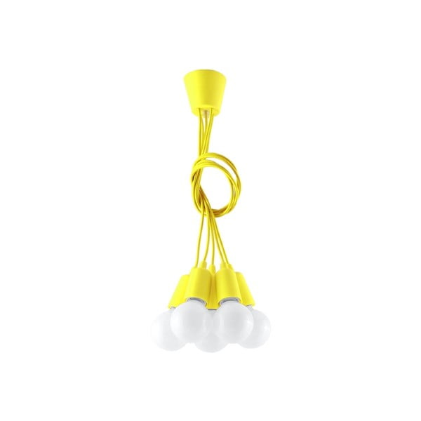 Lampada a sospensione gialla ø 25 cm Rene - Nice Lamps