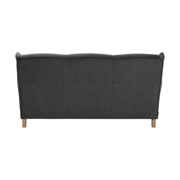 Divano in velluto antracite, 193 cm Lorris - Max Winzer-image-4