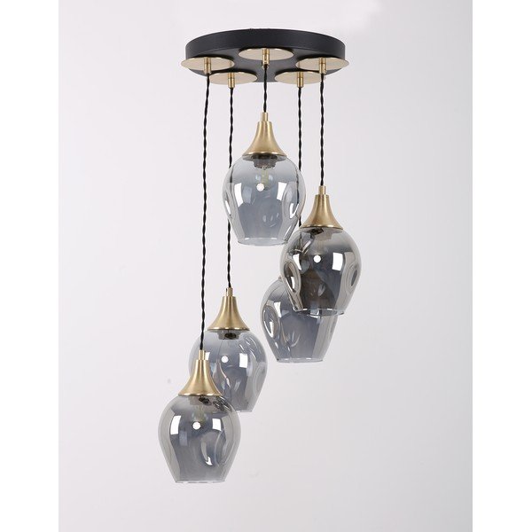 Lampada a sospensione con paralume in vetro ø 15 cm Marlo - Squid Lighting-image-2