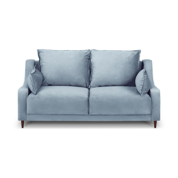 Divano in velluto azzurro Freesia, 150 cm - Mazzini Sofas