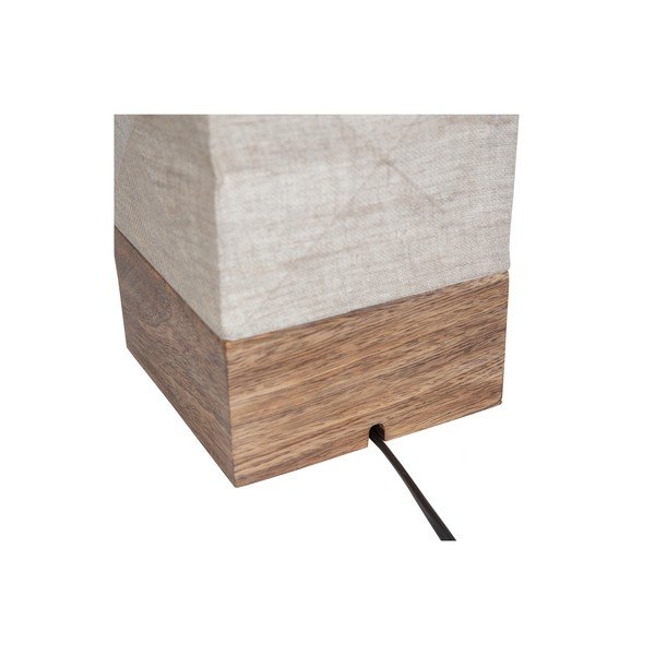 Lampada da tavolo beige (altezza 43 cm) Brett - WOOOD-image-4