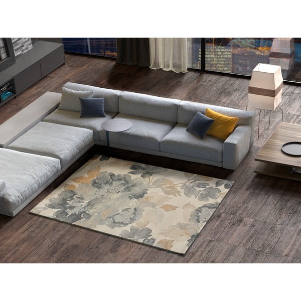 Tappeto grigio/beige 160x230 cm Flores Sunset – Universal-image-1