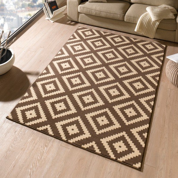 Tappeto marrone 290x200 cm Diamond - Hanse Home-image-1