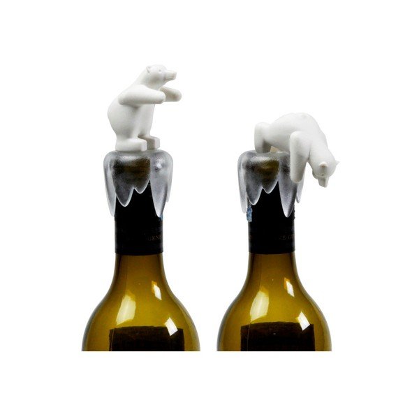 Tappo per vino a forma di orso polare &CO Bottoms Up Bear - Qualy
