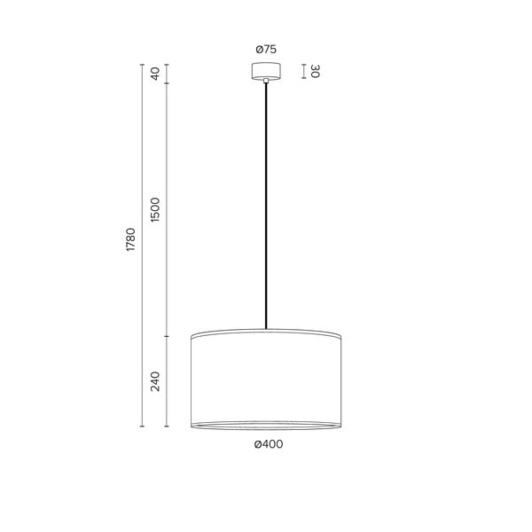 Apparecchio da soffitto nero , ⌀ 40 cm Mika - Sotto Luce-image-4