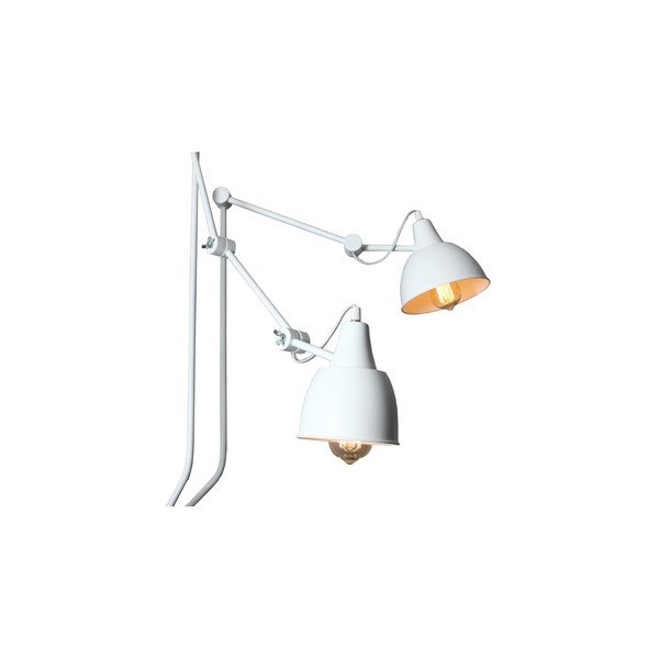 Lampada da parete bianca per 2 lampadine Modulo personalizzato Coben - CustomForm