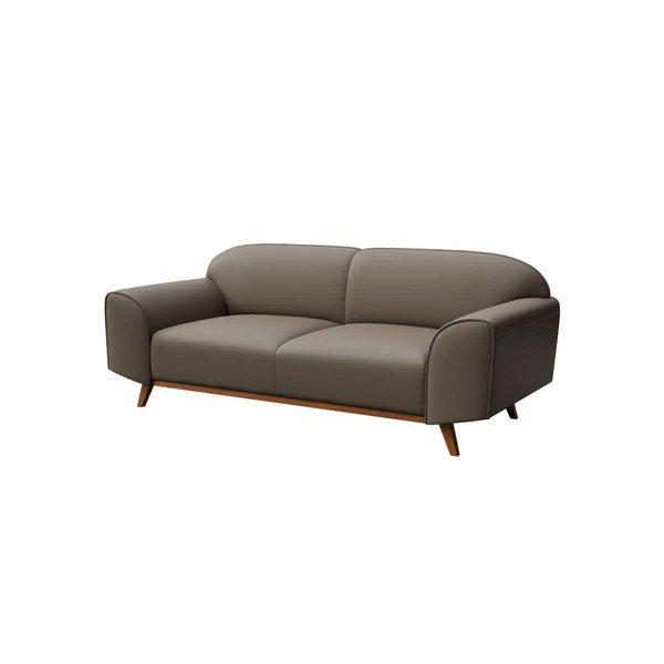 Divano in pelle marrone chiaro 193 cm Nesbo - MESONICA-image-2