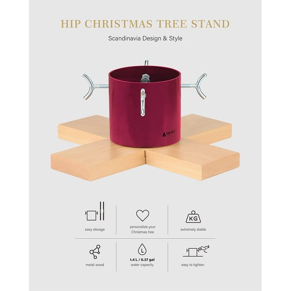 Piantana per albero di Natale in argento Hip - Tree Nest-image-2