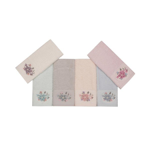 Set di 6 asciugamani in cotone Nakis Lusmo, 30 x 50 cm - Foutastic-image-4
