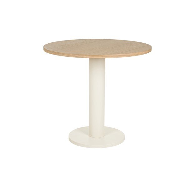 Tavolo da pranzo rotondo con piano effetto rovere ø 80 cm Sool – noo.ma