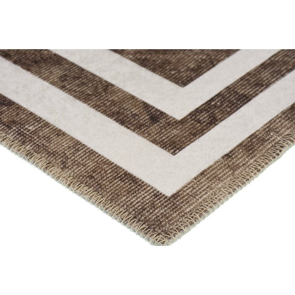 Tappeto lavabile marrone 150x80 cm - Vitaus-image-2
