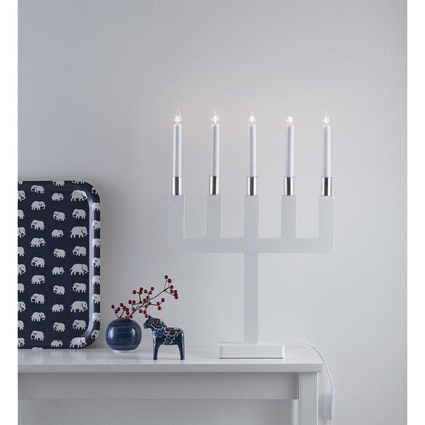Portacandele LED con alimentazione a corrente (altezza totale 54 cm) Sundstorp – Markslöjd