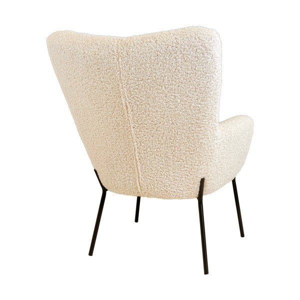 Poltrona color crema con rivestimento in pelliccia sintetica Glasgow – Bonami Essentials-image-4