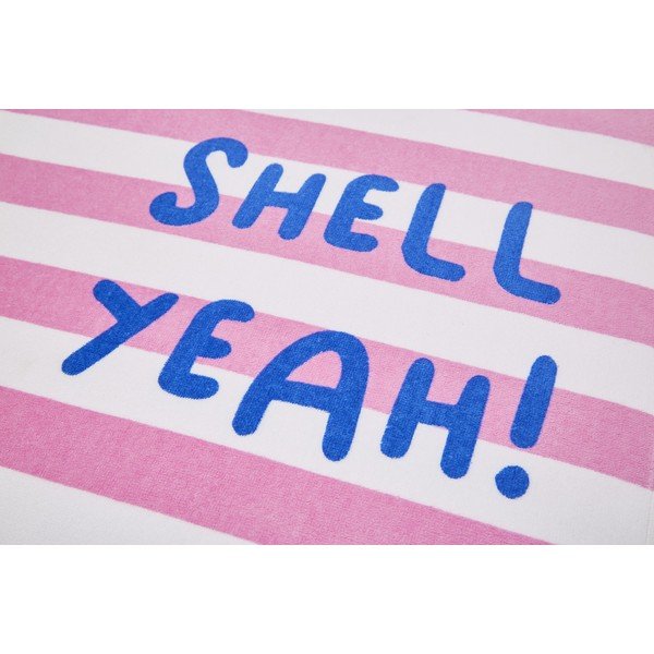 Telo mare rosa 160x76 cm Shell Yeah - Catherine Lansfield-image-1