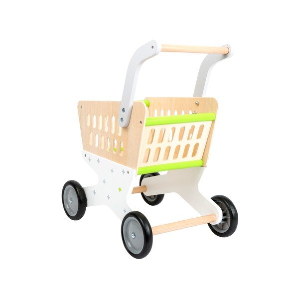Carrello della spesa in legno per bambini - Legler-image-2