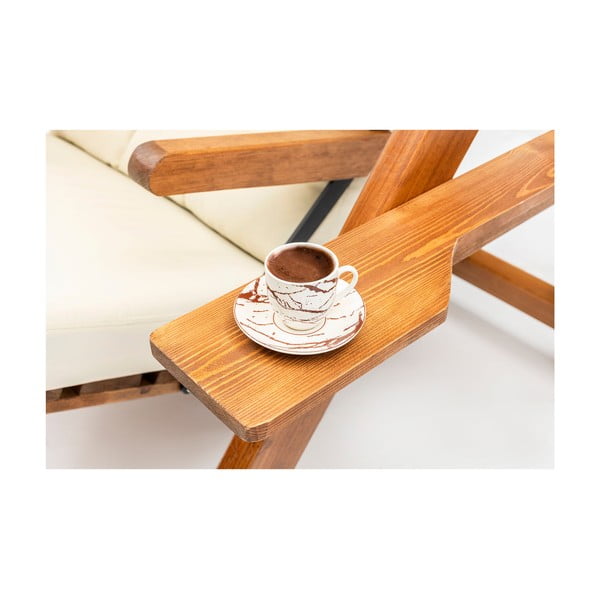 Altalena da giardino in legno color crema-naturale Galata - Floriane Garden-image-4