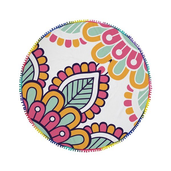 Kruhová plážová osuška La Chanta Druhna Round Beach Towel, ⌀ 1,5 m