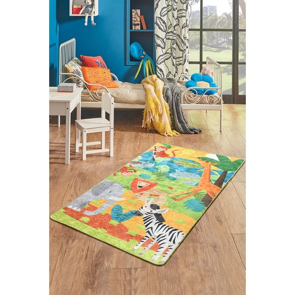 Tappeto antiscivolo per bambini , 100 x 160 cm Animals - Conceptum Hypnose-image-1