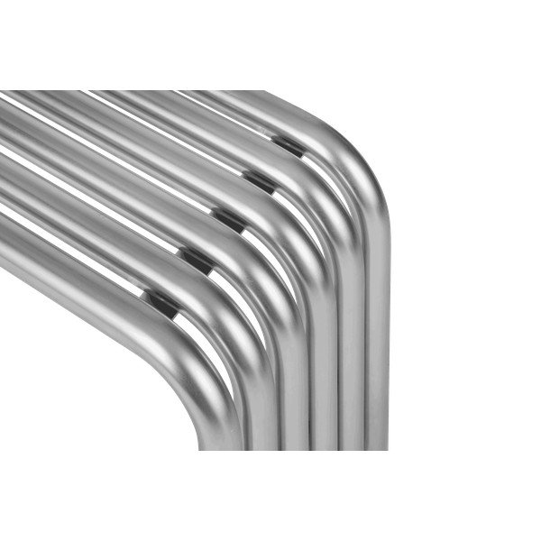 Panca da giardino argentata in metallo Nokk – noo.ma-image-4