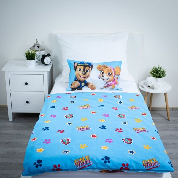 Set copripiumino e federa da bambini in cotone per culla 100x135 cm Paw Patrol – Jerry Fabrics-image-3