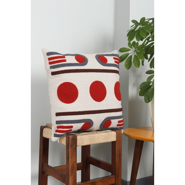 Federa decorativa in lino 43x43 cm Geometrik – Mioli Decor-image-2