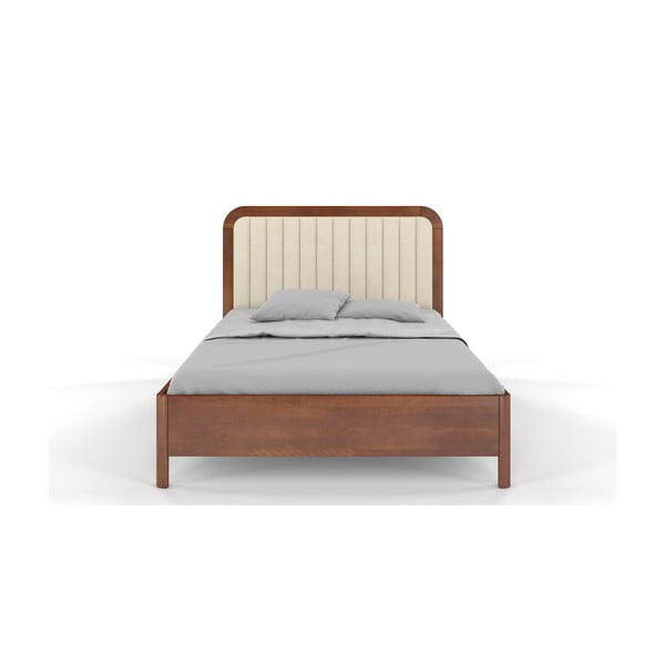 Letto matrimoniale in legno di faggio marrone chiaro Visby , 180 x 200 cm Modena - Skandica-image-2