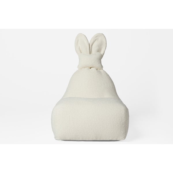 Pouf a sacco per bambini color crema Funny Bunny – The Brooklyn Kids-image-2