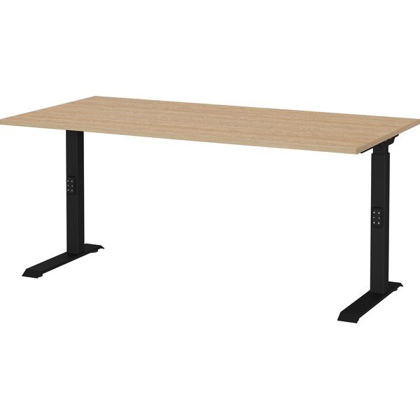 Scrivania regolabile con piano effetto rovere 80x160 cm Lissabon – Germania