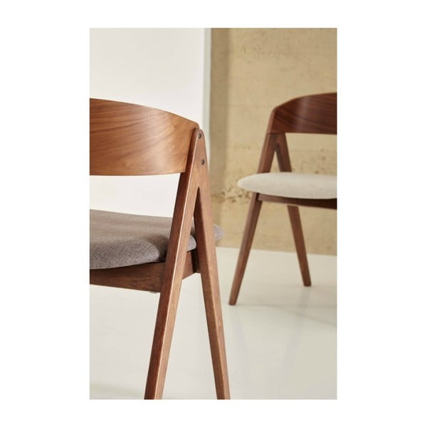 Set di 2 sedie da pranzo con cuscino marrone Rina - sømcasa-image-3