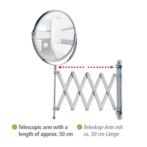 Specchio per make-up con ingrandimento (3x) ø 17 cm Exclusive – Wenko-image-3