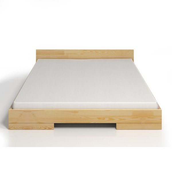 Letto matrimoniale in legno di pino 160 x 200 cm Spectrum - Skandica-image-2