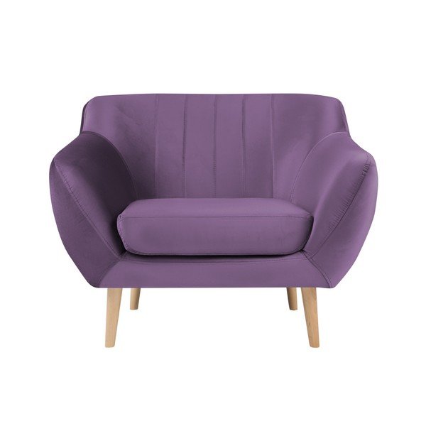 Poltrona viola Benito - Mazzini Sofas