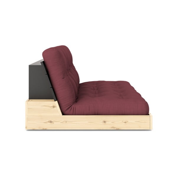 Divano letto bordeaux 196 cm Base - Karup Design-image-3