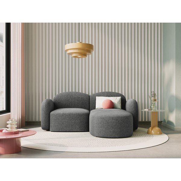 Divano angolare grigio scuro (angolo destro) Blair - Micadoni Home-image-1