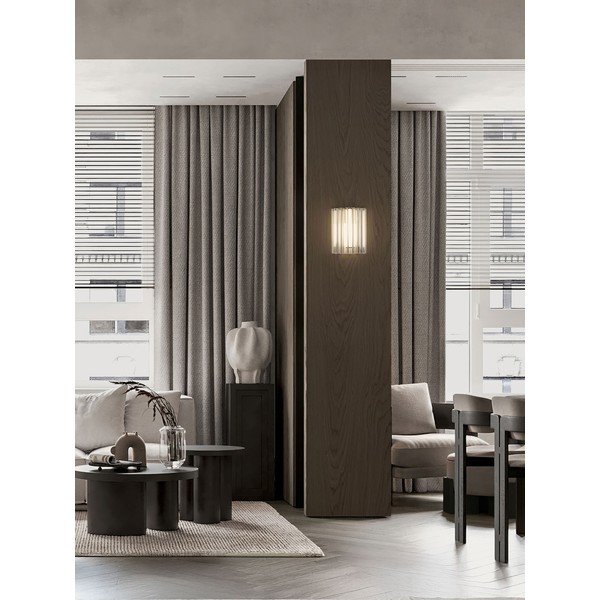 Lampada da parete LED color ottone in vetro Nol – Nova Luce-image-1