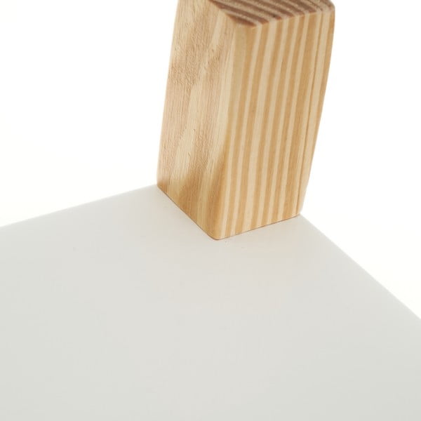 Libreria per bambini bianca con ante scorrevoli 70x77 cm - Casa Selección-image-1