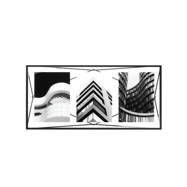 Struttura in metallo nero da appoggio/parete 48x23 cm Prisma - Umbra