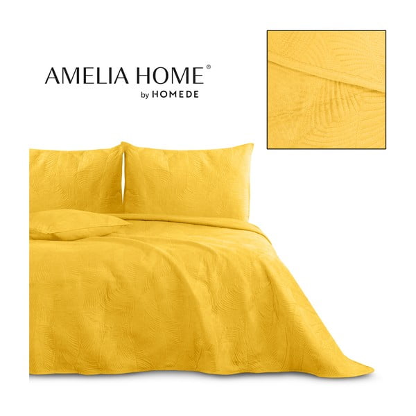 Copriletto arancione e giallo per letto matrimoniale 200x220 cm Palsha - AmeliaHome-image-4