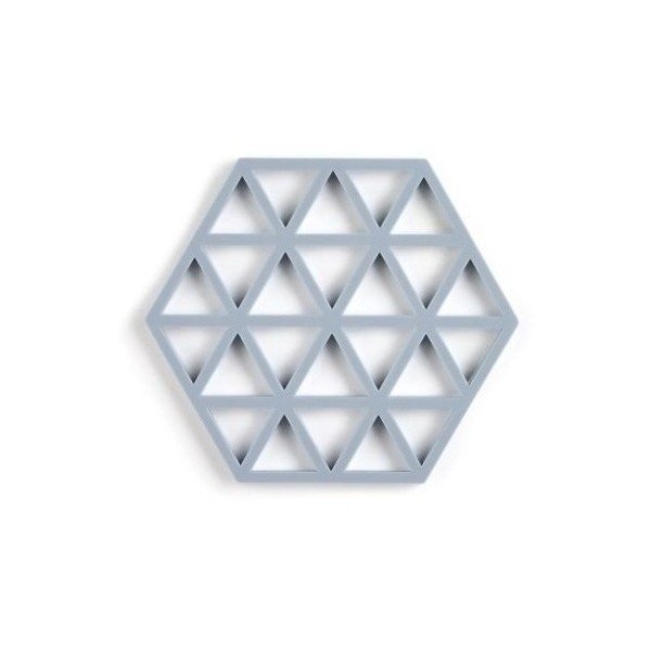 Tappetino in silicone grigio e blu Triangoli - Zone