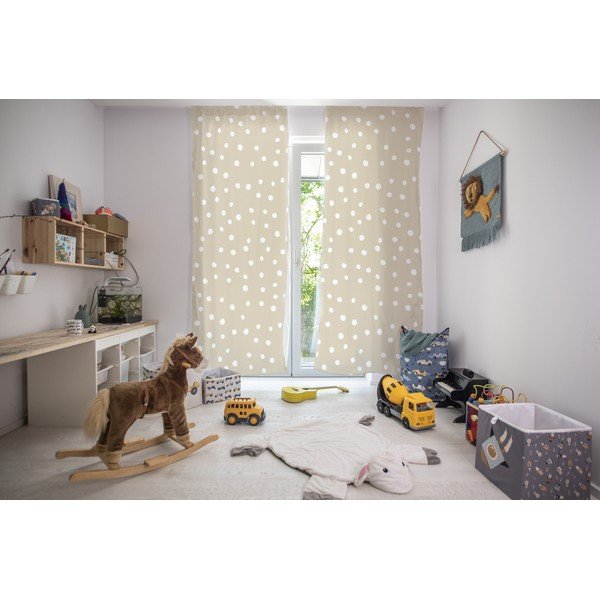 Tenda per bambini beige 250x110 cm Dots from the Forest - Butter Kings-image-1