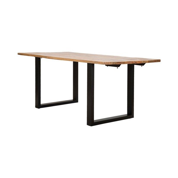 Tavolo da pranzo con piano in legno di mango allungabile con estensione 90x180 cm Edge – Mauro Ferretti-image-3