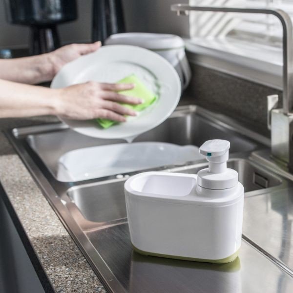 Distributore di sapone bianco-verde - Addis-image-3