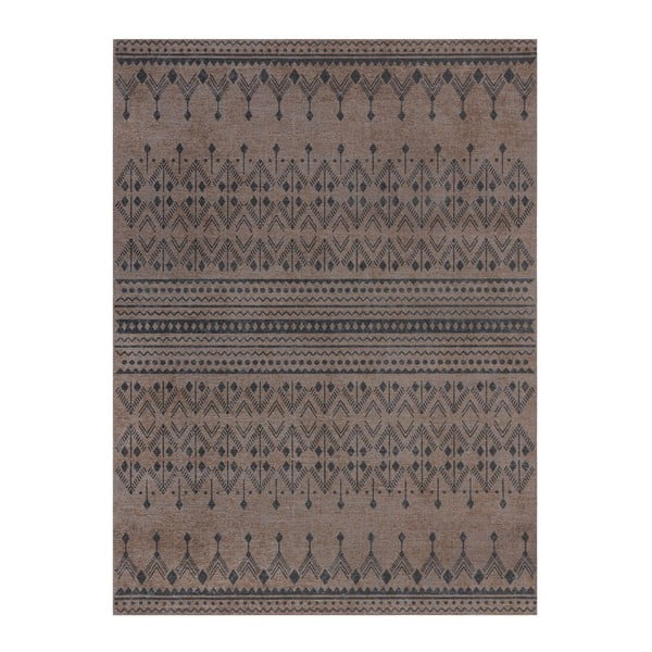 Tappeto lavabile marrone 120x170 cm MATCH NIKO JUTE LOOK - Flair Rugs