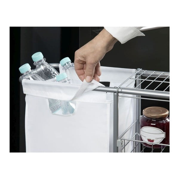 Scaffale mobile universale con cestino , 28 l Slim - Wenko-image-4