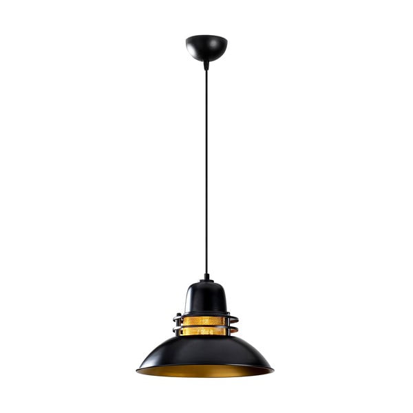 Lampadario nero con paralume in metallo ø 34 cm Tovar – Opviq lights-image-2