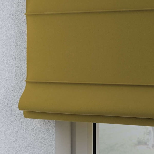 Tenda romana gialla 170x160 cm Posh Velvet - Yellow Tipi-image-4