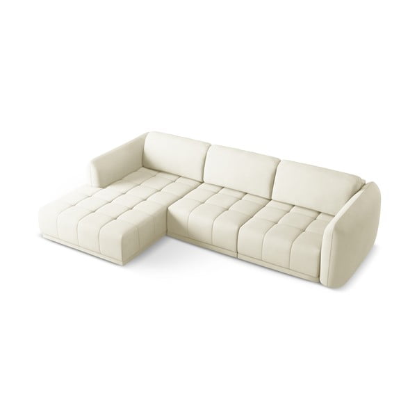 Divano angolare bianco (con penisola a sinistra) Hoku – Makamii-image-3